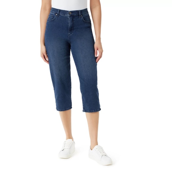 Gloria Vanderbilt Amanda Capris All Around Slimming Effect Jeans Size 20W NEW - Picture 1 of 14